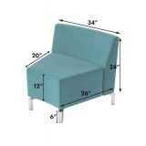 Jefferson Inside Chair and Back - Dimensions
