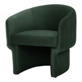 Moe's Home Collection Franco Chair Dark Green - Angled View