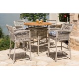 Mackinac Bar Stool in Putty Wicker - Lifestyle