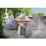 Mackinac Dining Armchair in Putty Wicker - Lifestyle 5