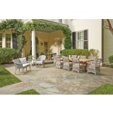 Mackinac Dining Armchair in Putty Wicker - Lifestyle 4