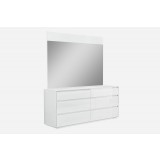 Whiteline Modern Living Malibu Mirror - White