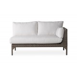Martinique Left Arm Loveseat in Granite - Front