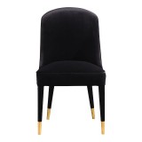 Moe's Home Collection Liberty Dining Chair - Set of 2 - BLACK - Front