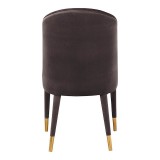 Moe's Home Collection Liberty Dining Chair - Set of 2 - GREY - Rear