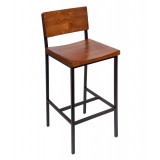 Autumn Ash Barstool With - Sand Black Frame