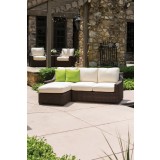 Mesa Right Arm Loveseat in Pecan - Lifestyle