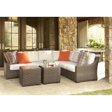 Mesa Right Arm Loveseat in Pecan - Lifestyle 2