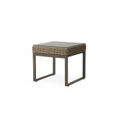 Milan 24.5" Square End Table in Brushwood - Angled