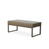 Milan 48.75" Rectangular Cocktail Table in Brushwood - Angled