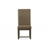 Milan Armless Dining Chair in Brushwood - No Cushion
