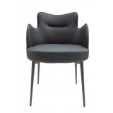 Minnie Armchair In Dove Grey - Front