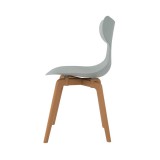 Leisure D With Tan PP Stand Dinning Chair - Mint - Side