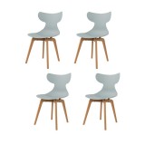 Leisure D With Tan PP Stand Dinning Chair - Mint - 4 Pc Set