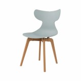 Leisure D With Tan PP Stand Dinning Chair - Mint - Angled