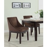 Monarch Wingback Chair - Chocolate