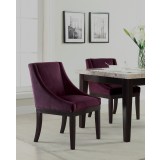 Monarch Wingback Chair - Purple