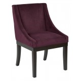 Monarch Wingback Chair - Purple