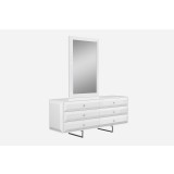 Whiteline Modern Living Abrazo Mirror - WHITE