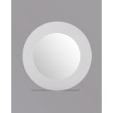 Emily Mirror High Gloss White - Front
