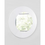 Delaney Mirror In High Gloss White Lacquer - Angled