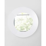 Delaney Mirror In High Gloss White Lacquer - Front