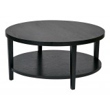 Merge 36" Round Coffee Table - Black