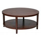 Merge 36" Round Coffee Table - Espresso