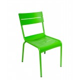 Beachcomber Stacking Powder Coated Aluminum Side Chair - Lime