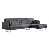 Palomino Sofa Bed Right Dark Grey - Angled