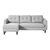 Moe's Home Collection Belagio Sofa Bed - Light Grey - Left Facing