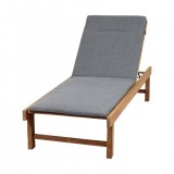 Amazonia Maasdam 2 Piece Teak Patio Lounger Set - White BG