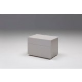 Vex 2 Drawer Night Table Matte Stone