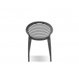 Gravely Arm Chair Grey Polypropylene - Back