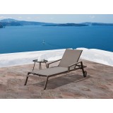 Whiteline Modern Living Bondi Outdoor Chaise - Set of 2 - Taupe