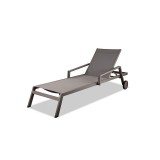 Whiteline Modern Living Bondi Outdoor Chaise - Set of 2 - Taupe