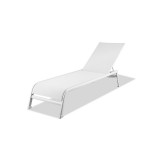 Whiteline Modern Living Sunset Outdoor Chaise - Set of 2 - White