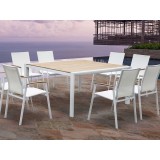 Whiteline Modern Living Cannes Indoor / Outdoor Dining Armchair - Set of 4