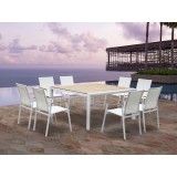 Whiteline Modern Living Cannes Indoor / Outdoor Dining Table
