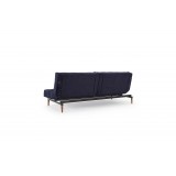 Oldschool Sofa in Brass Legs and Velvet Dark Blue - Back