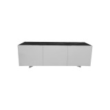 Bellini Modern Living Optik Sideboard - Anthracite Grey Body + White Ceramic Top