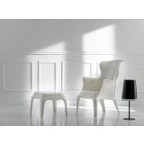 Molded Polycarbonate Mold Side Chair - PASHA – WHITE - Lifestyle