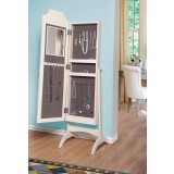 Bekki Jewelry Armoire Cheval Mirror - Open