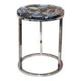 Shimmer Agate Accent Table - Side