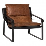 Moe's Home Collection Connor Club Chair - Brown - Angled