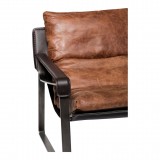Moe's Home Collection Connor Club Chair - Brown - Arm Close-Up