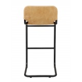 Baker Bar Stool Tan-set Of Two - Back