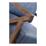 Moe's Home Collection Drexel Arm Chair - Blue - Arm