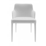 Polly Armchair In White - Front