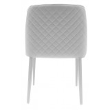 Polly Armchair In White - Back